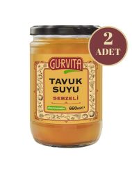 Gurvita Tavuk  Suyu Sebzeli 660 Ml 2'li