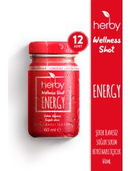 Herby Energy Shot Bitki Bazlı İçecek 60ml x12 adet