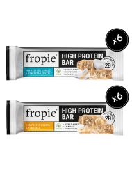 Fropie Vegan High Protein Bar 12'li Set - Yer Fıstık Ezmeli & Fındıklı & Hindistan Cevizli