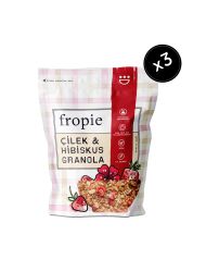 Fropie Çilek & Hibiskus Granola 360g x3