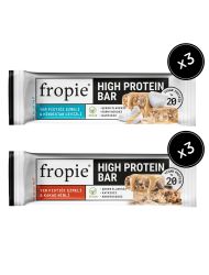 Fropie Vegan High Protein Bar 6’lı Set - Yer Fıstık Ezmeli & Kakao Nibli & Hindistan Cevizli