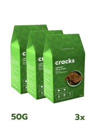 3 Paket Ispanaklı Glutensiz Vegan Tohum Kraker Cracks 50gr