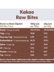 5 Paket Kakao Kaplı Glutensiz Vegan Yerfıstıklı Hurma Topları Raw Bites 60gr