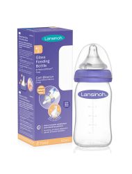 Lansinoh Cam Biberon ve NaturalWave Biberon Emziği 160 ml