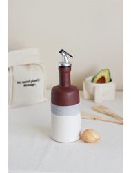 Natural Stone Zeytinyağ Ve Sıvıyağ Şişesi 500 Ml Yağdanlık Bordo