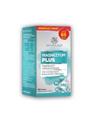 Naturalnest Magnesium Plus Takviye Edici Gıda 60 Tablet - Avantajlı Paket