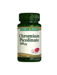 Natures Bounty Chromium Picolinate 200 mcg Takviye Edici Gıda 100 Tablet