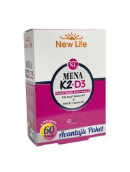 New Life Mena K2+D3 Takviye Edici Gıda 60 Kapsül