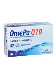 Omepa-Q10 Omega3 Ubiquinol Takviye Edici Gıda 60 Kapsül