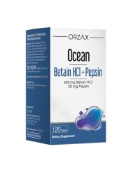 Orzax Ocean Betain HCI+ Pepsin Takviye Edici Gıda 120 Tablet