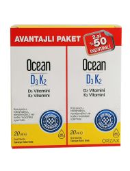 Orzax Ocean D3 K2 20 ml Takviye Edici Gıda Avantajlı Paket