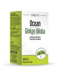 Orzax Ocean Ginkgo Biloba Takviye Edici Gıda 30 Bitkisel Kapsül