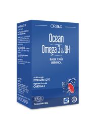 Orzax Ocean Omega 3 & QH Takviye Edici Gıda 30 Kapsül