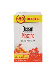 Orzax Ocean Picozinc Takviye Edici Gıda 30 + 15 Tablet