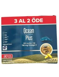 Orzax Ocean Plus Limon Aromalı Takviye Edici 90 Kapsül - 3 Al 2 Öde