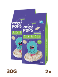 2 Paket Mini Pops Atıştırmalık Pirinç Patlakları 30G