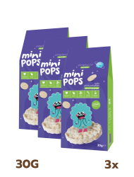 3 Paket Mini Pops Atıştırmalık Pirinç Patlakları 30G