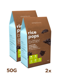 2 Paket Glutensiz Vegan Rice Pops Bitter Atıştırmalık Kakaolu Karabuğdaylı Pirinç Patlakları 50G