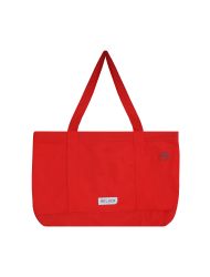 %100 RECYCLED BIG TOTE BAG RED