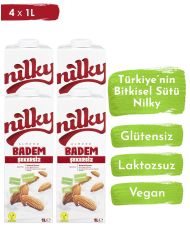 Nilky Şekersiz Badem Sütü Glütensiz Bitkisel Bazlı 4*1 LT