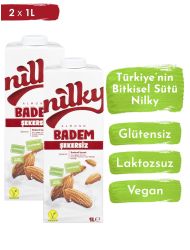 Nilky Şekersiz Badem Sütü Glütensiz Bitkisel Bazlı Laktosuz Vegan 2x1 lt