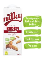 Nilky Şekersiz Badem Sütü Glütensiz Bitkisel Bazlı Laktosuz Vegan 1 lt