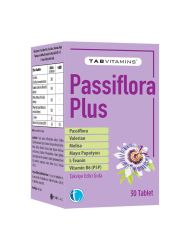 Tabvitamins Passiflora PlusTakviye Edici Gıda 30 Tablet