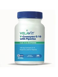 Velavit V-Coenzyme Q10 With Piperine 30 Kapsül