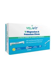 Velavit V-Magnesium Potassium Citrate Takviye Edici Gıda 20 Saşe