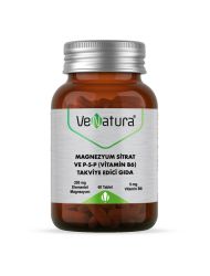VeNatura Magnezyum Sitrat ve P-5-P (Vitamin B6) Takviye Edici Gıda 60 Tablet