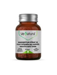 VeNatura Magnezyum Sitrat ve P5P (Vitamin B6) 90 Kapsül