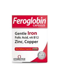 Vitabiotics Feroglobin Iron Takviye Edici Gıda 30 Kapsül