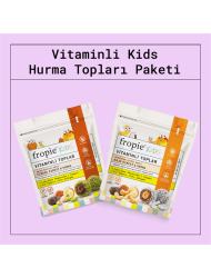 Vegan Vitaminli Kids Meyve Topları - 80 gr x 2 Çeşit