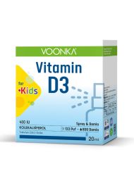 Voonka Kids Vitamin D3 400 IU Sprey Damla 20 ml