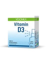 Voonka Vitamin D3 1000 IU Takviye Edici Gıda Sprey 20 ml