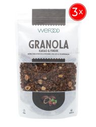 Wefood Kakao & Fındık Granola 250 gr 3'lü