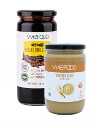 Wefood Organik Tahin 600 gr + Wefood Organik Keçiboynuzu Özü 640 gr