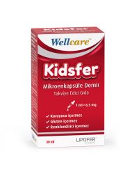 Wellcare Kidsfer Mikroenkapsüle Demir Takviye Edici Gıda 30 ml