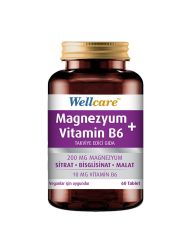 Wellcare Magnezyum Vitamin B6 60 Tablet