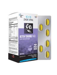 Zade Vital Keten Tohumu Yağı 625 mg 60 Kapsül