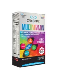 Zade Vital Multivitamin Takviye Edici Gıda 30 Bitkisel Kapsül